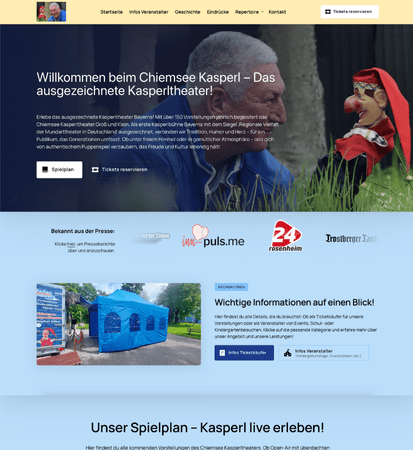 Chiemsee Kasperltheater Website